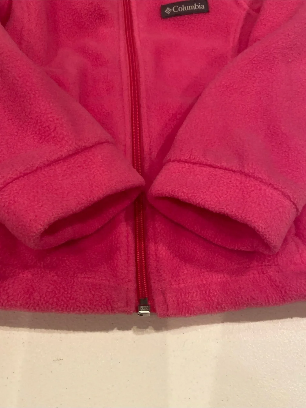 Columbia Pink Girls' Fleece Jacket size XS 6-6X - Picture 3 of 6
